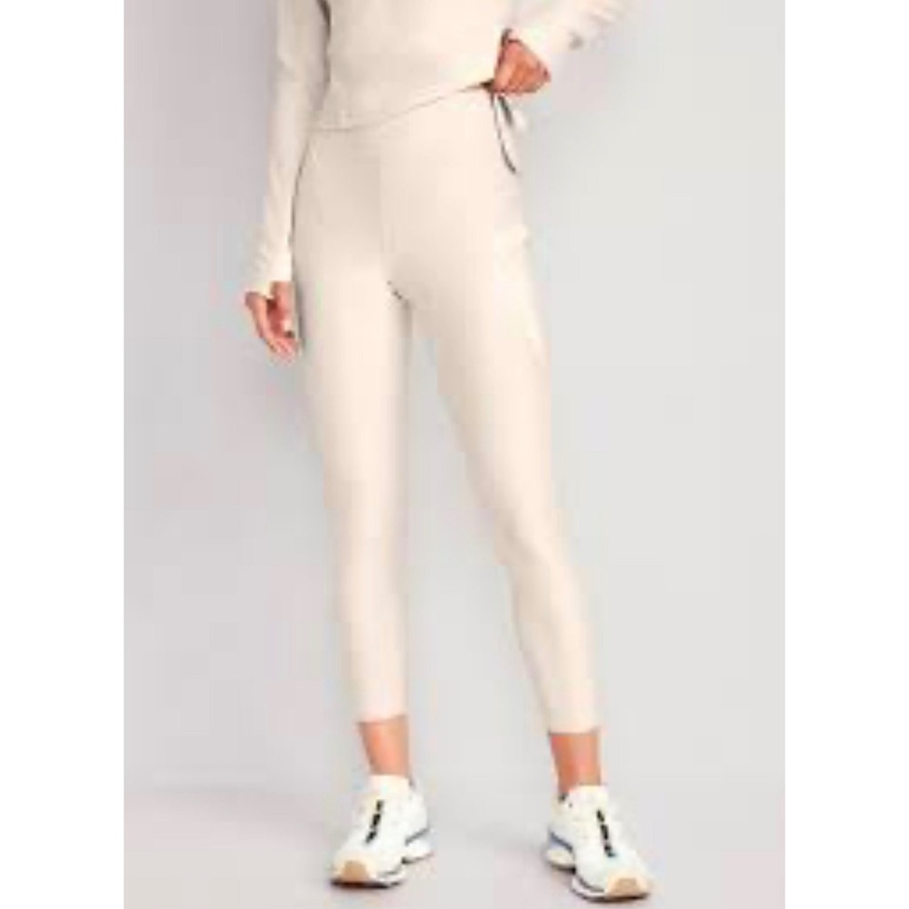 Old Navy GO-DRY PowerSoft Leggings Cargo Pockets‎ Beige XXL